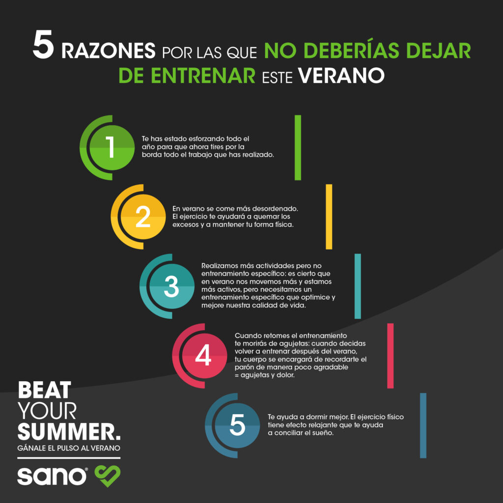 5 razones para no dejar de entrenar en verano