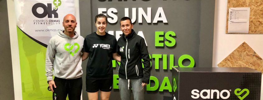 Carolina Marín se prepara en Sano Huelva Aqualón